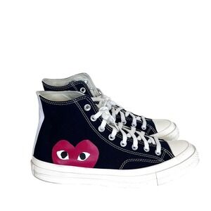 Converse Comme des Garcons Chuck Taylor Play High Black Sneakers Mens Size 10